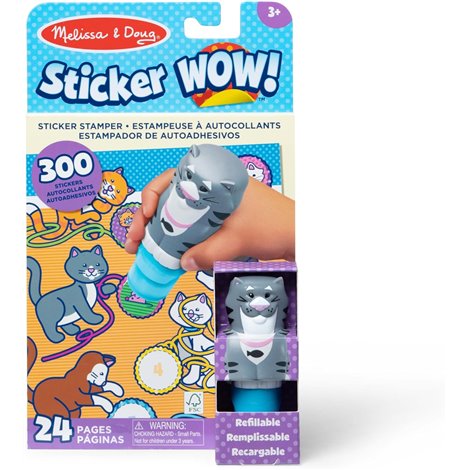 Activitati cu autocolante Sticker WOW Pisica - imagine 8
